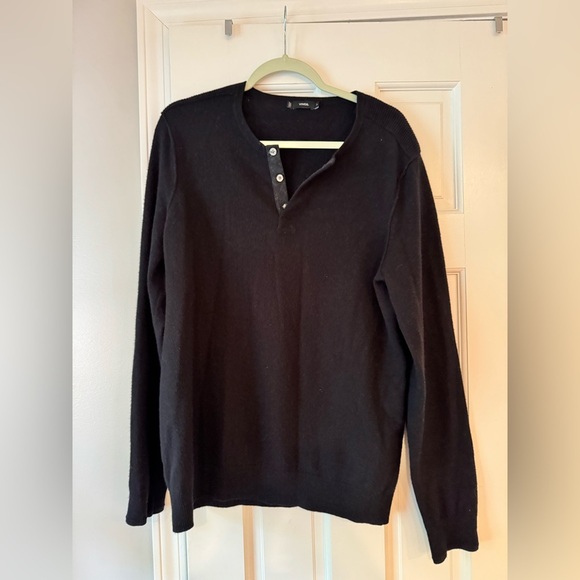 Vince Men's Black Crewneck Sweater - Picture 1 of 3